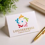 画像16: 「M」字の人々が織りなす多様な花ロゴ (16)