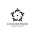 画像3: 「M」字の人々が織りなす多様な花ロゴ (3)