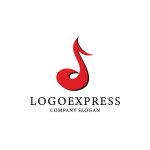 画像1: 躍動する音符のロゴ (1)