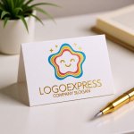 画像16: きらめく笑顔のカラフル星ロゴ (16)