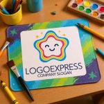 画像8: きらめく笑顔のカラフル星ロゴ (8)