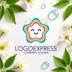 画像9: きらめく笑顔のカラフル星ロゴ (9)