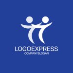 画像4: 繋がりと喜びを表現するT字の人々ロゴ (4)