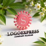 画像12: 桜の花びらに包まれた優雅なSのロゴ (12)