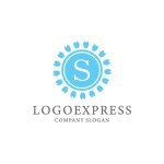 画像3: 桜の花びらに包まれた優雅なSのロゴ (3)