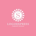 画像4: 桜の花びらに包まれた優雅なSのロゴ (4)