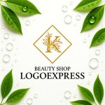 画像9: 優雅な「K」と植物のロゴ (9)