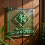 画像11: 優雅な「K」と植物のロゴ (11)