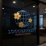 画像15: 世界に広がる桜と地球のロゴ (15)