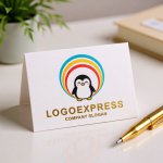 画像16: 笑顔のペンギンと希望の輪ロゴ (16)