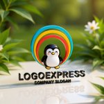 画像12: 笑顔のペンギンと希望の輪ロゴ (12)