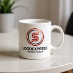 画像16: 情熱のS字と円が織りなすモダンロゴ (16)