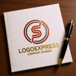 画像6: 情熱のS字と円が織りなすモダンロゴ (6)