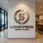 画像10: 情熱のS字と円が織りなすモダンロゴ (10)