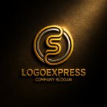 画像12: 情熱のS字と円が織りなすモダンロゴ (12)