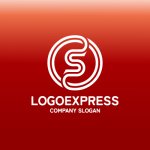 画像4: 情熱のS字と円が織りなすモダンロゴ (4)