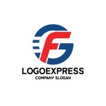 画像1: 「FG」を融合したスピード感あふれるロゴ (1)