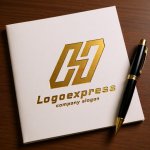 画像6: Hのシャープな連結ロゴ (6)