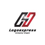 画像1: Hのシャープな連結ロゴ (1)