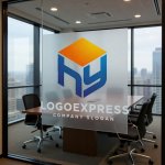 画像11: 「HY」の連結キューブのモダンロゴ (11)