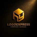 画像12: 「HY」の連結キューブのモダンロゴ (12)