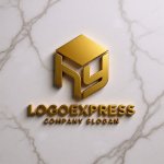 画像13: 「HY」の連結キューブのモダンロゴ (13)