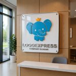 画像13: 王冠をかぶった可愛いゾウのロゴ (13)