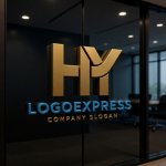 画像15: HYの連結、力強いモダンロゴ (15)