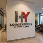 画像10: HYの連結、力強いモダンロゴ (10)