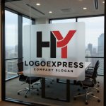 画像11: HYの連結、力強いモダンロゴ (11)