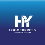 画像4: HYの連結、力強いモダンロゴ (4)