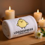 画像5: 王冠をかぶった可愛いひよこのロゴ (5)