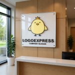 画像13: 王冠をかぶった可愛いひよこのロゴ (13)