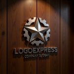 画像5: 星と歯車が融合した高精度技術ロゴ (5)