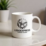 画像16: 星と歯車が融合した高精度技術ロゴ (16)