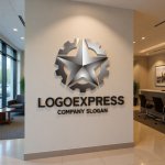 画像10: 星と歯車が融合した高精度技術ロゴ (10)