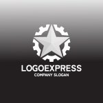 画像4: 星と歯車が融合した高精度技術ロゴ (4)