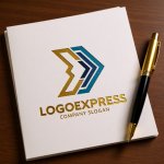 画像6: シャープな矢印の推進ロゴ (6)