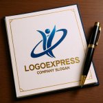 画像6: 成功を祝うダイナミックな人々のロゴ (6)