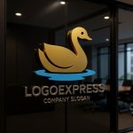 画像15: 水面に浮かぶ優雅な白鳥のロゴ (15)