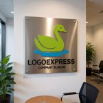 画像7: 水面に浮かぶ優雅な白鳥のロゴ (7)