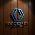 画像5: 六角形とシャープな連携構造のロゴ (5)