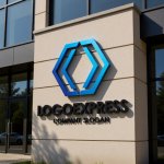 画像8: 六角形とシャープな連携構造のロゴ (8)