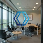 画像9: 六角形とシャープな連携構造のロゴ (9)