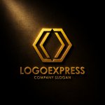 画像12: 六角形とシャープな連携構造のロゴ (12)