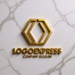 画像13: 六角形とシャープな連携構造のロゴ (13)