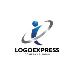 画像1: 「i」と人が織りなす未来への飛躍ロゴ (1)