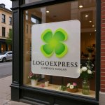 画像7: 四つ葉のクローバーの幸運ロゴ (7)