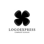 画像3: 四つ葉のクローバーの幸運ロゴ (3)