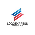 画像1: S字の連結とスピードを表すダイナミックロゴ (1)